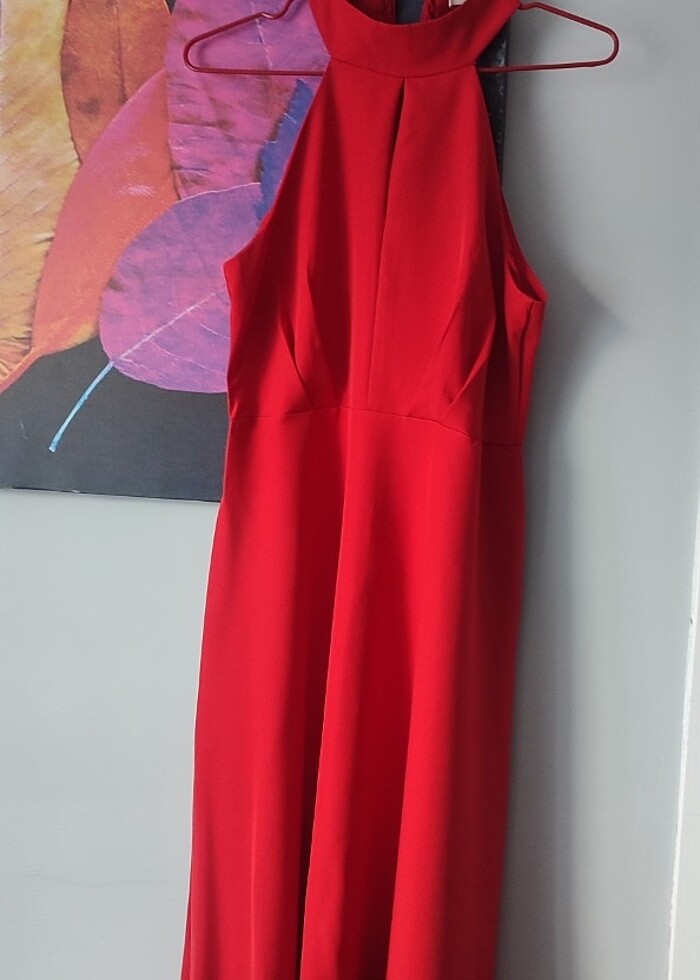 Kırmızı elbise  - Görsel 3