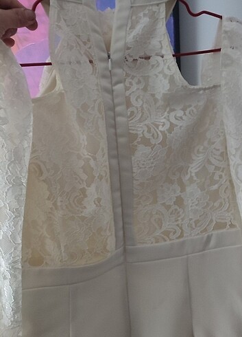 Beyaz söz nişan nikâh elbisesi  - Görsel 5