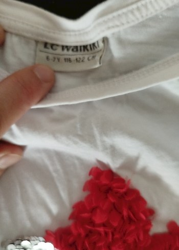 Kız Çocuk Beyaz Uzun Kollu Baskılı Tişört - Görsel 3