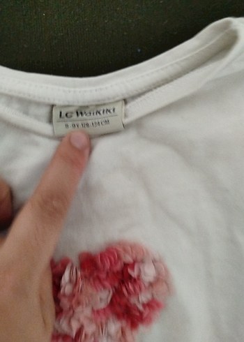 Kız Çocuk Beyaz Uzun Kollu Baskılı Tişört - Görsel 3