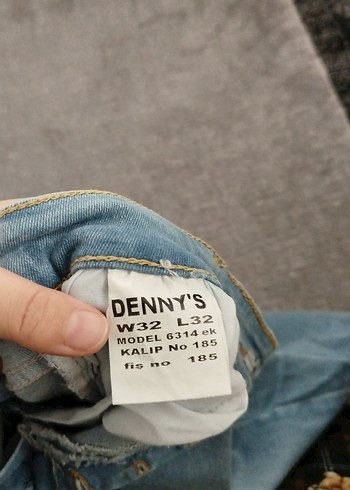 Düğmeli Mavi Erkek  Denim Pantolon - Görsel 6