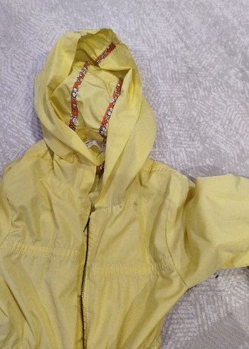 Sarı kız çocuk yağmurluk ceket - Görsel 5