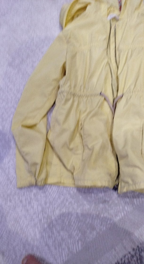 Sarı kız çocuk yağmurluk ceket - Görsel 3