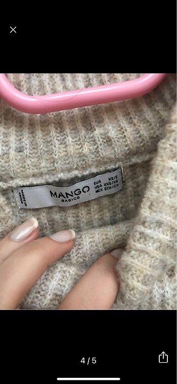 s Beden ten rengi Renk Mango elbise triko