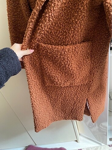 s Beden kahverengi Renk Pull and bear palto