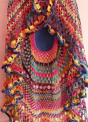 xl Beden Bohem tunik yelek