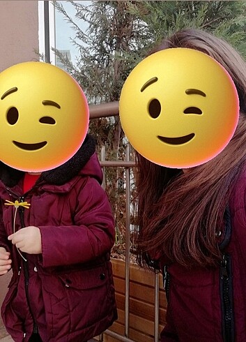 Anne kız oğul kombin mont 