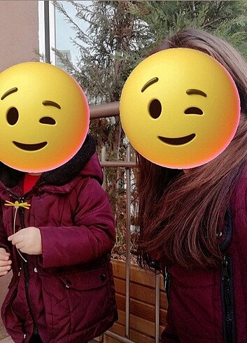 Anne kız oğul kombin mont 