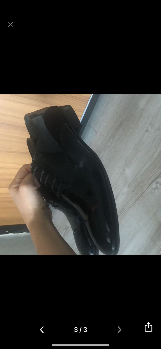 Erkek Siyah Parlak Klasik Ofis Ayakkabısı - Görsel 3