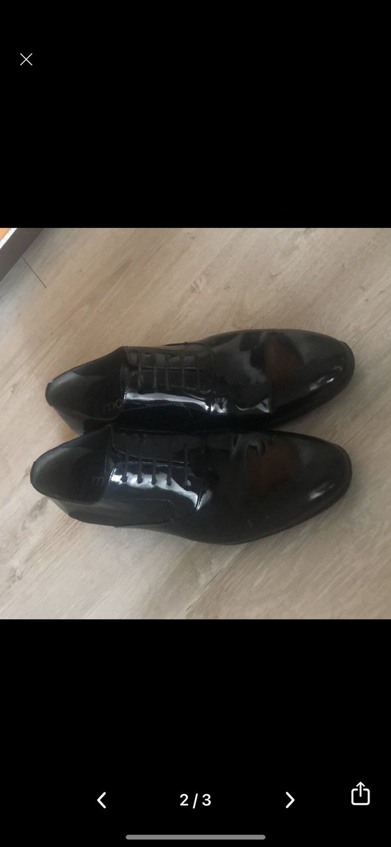 Erkek Siyah Parlak Klasik Ofis Ayakkabısı - Görsel 2