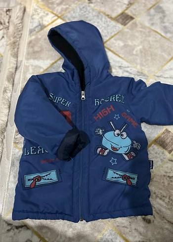 Erkek Çocuk Renkli Baskılı Fermuarlı Ceket - Görsel 2