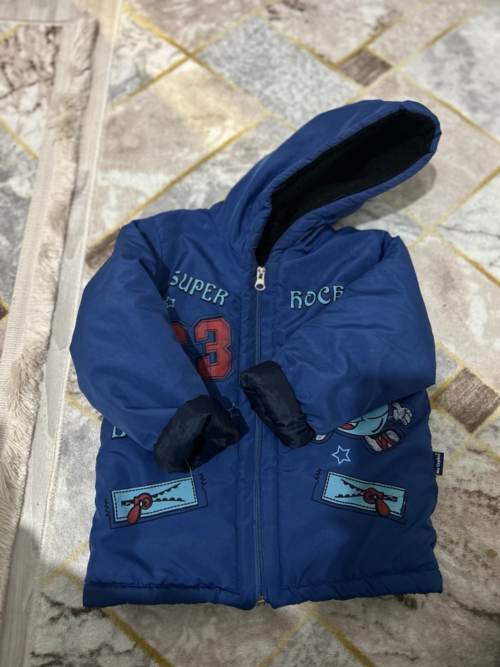 Erkek Çocuk Renkli Baskılı Fermuarlı Ceket - Görsel 5