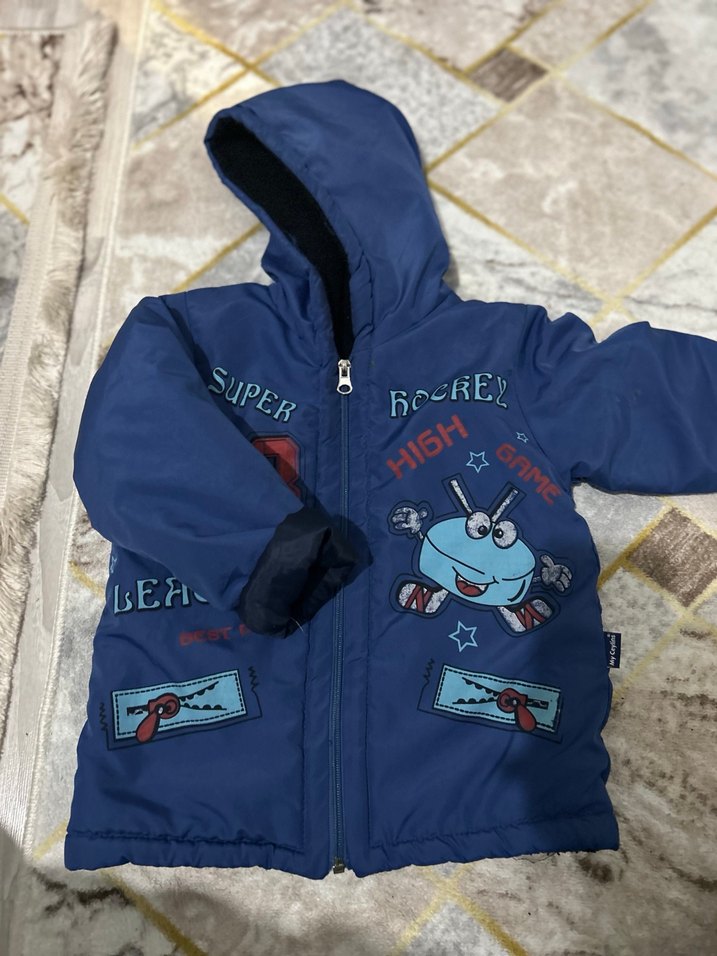 Erkek Çocuk Renkli Baskılı Fermuarlı Ceket - Görsel 2