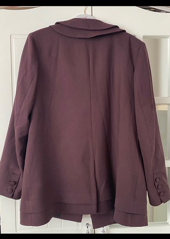 Bordo Kadın Blazer - Görsel 3