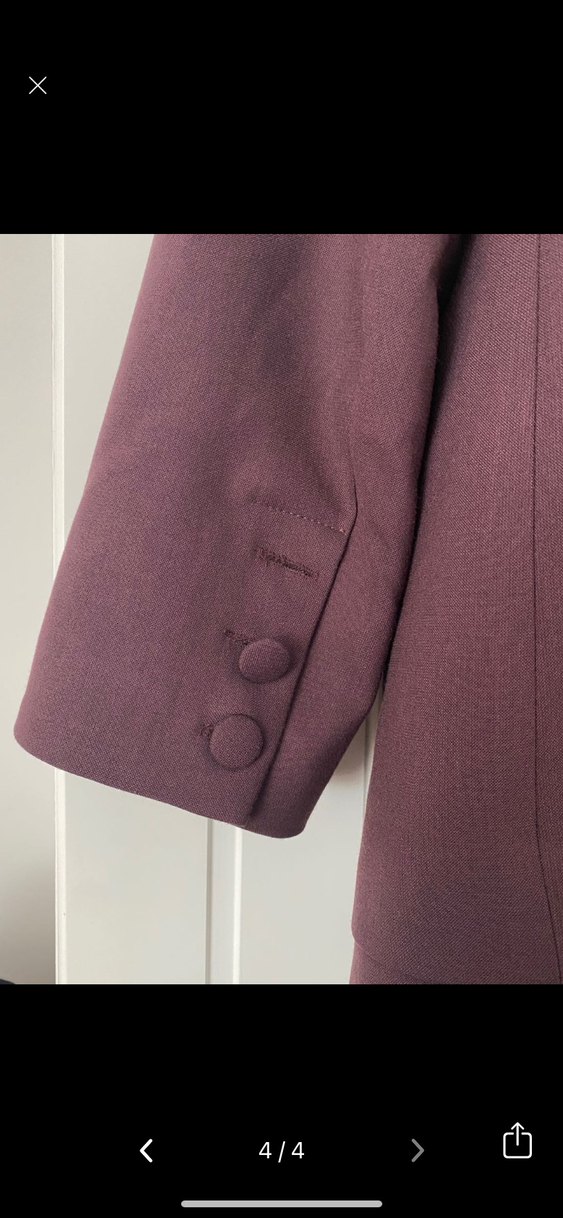 Bordo Kadın Blazer - Görsel 4