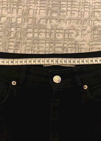 Koton Siyah ispanyol paça kot pantolon - Görsel 2