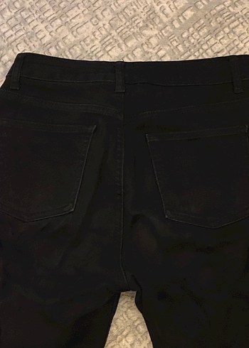 Koton Siyah ispanyol paça kot pantolon - Görsel 6