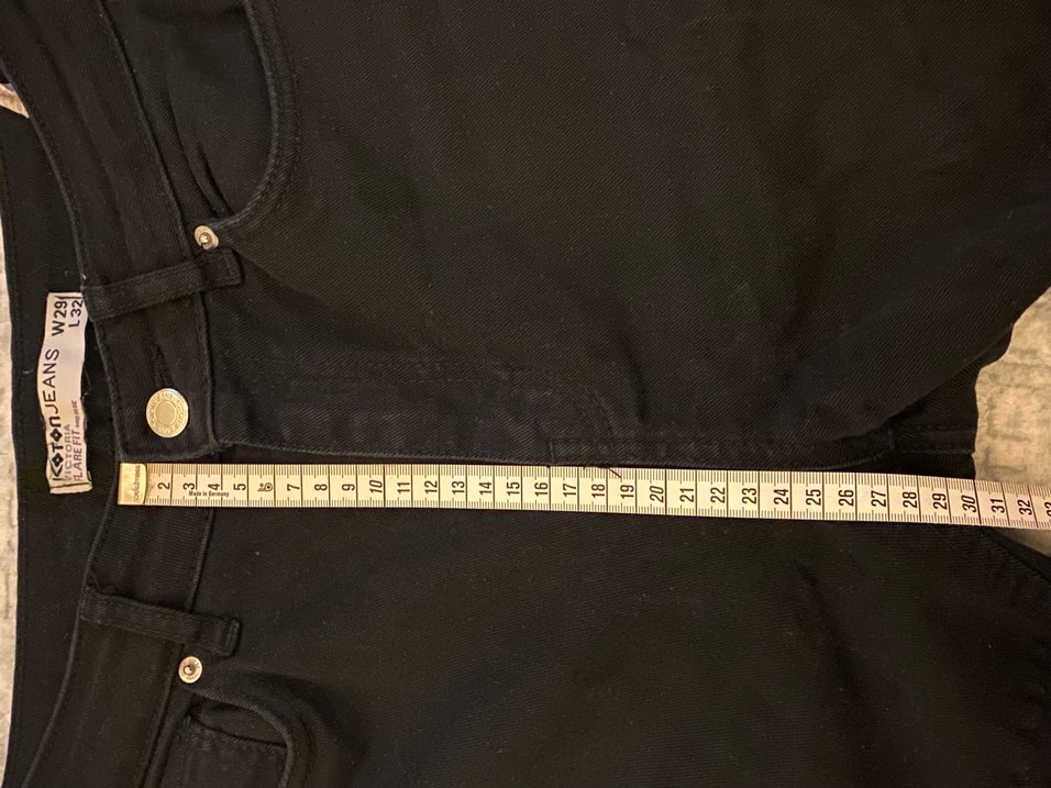 Koton Siyah ispanyol paça kot pantolon - Görsel 4