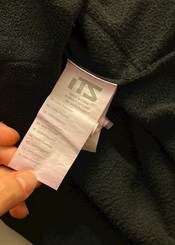 Kadın Siyah Yarım Fermuarlı Polar - Görsel 4