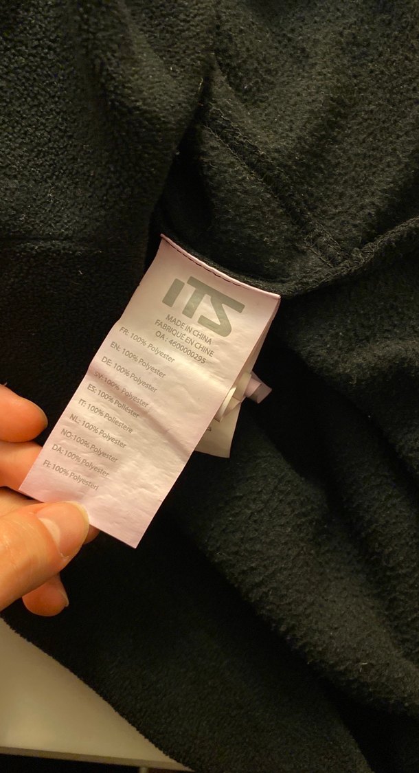 Kadın Siyah Yarım Fermuarlı Polar - Görsel 4