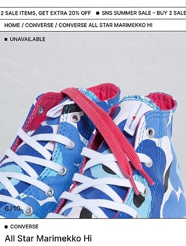 Converse x Marimekko koleksiyon ayakkabı - Görsel 8