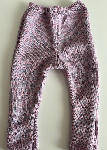 Kız Çocuk Pembe ÖRGÜ Rahat Tayt - Görsel 2