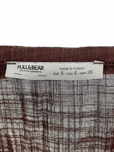 s Beden kahverengi Renk Pull and Bear Gömlek %70 İndirimli.