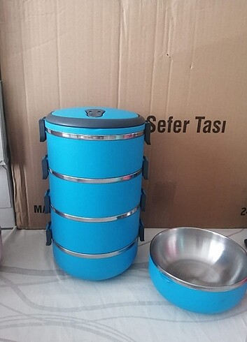 4 KATLI VAKUMLU YEMEK TERMOS SEFER TASİ 