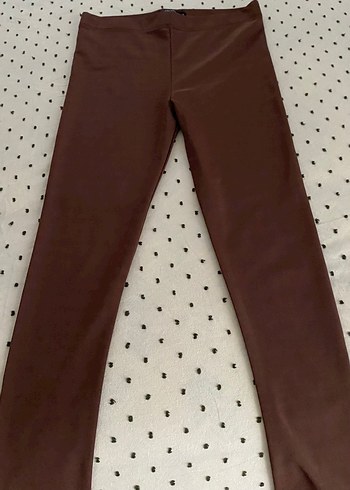 Kahverengi Midi Kadın Tayt - Görsel 6