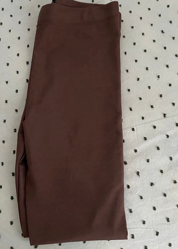 Kahverengi Midi Kadın Tayt - Görsel 2