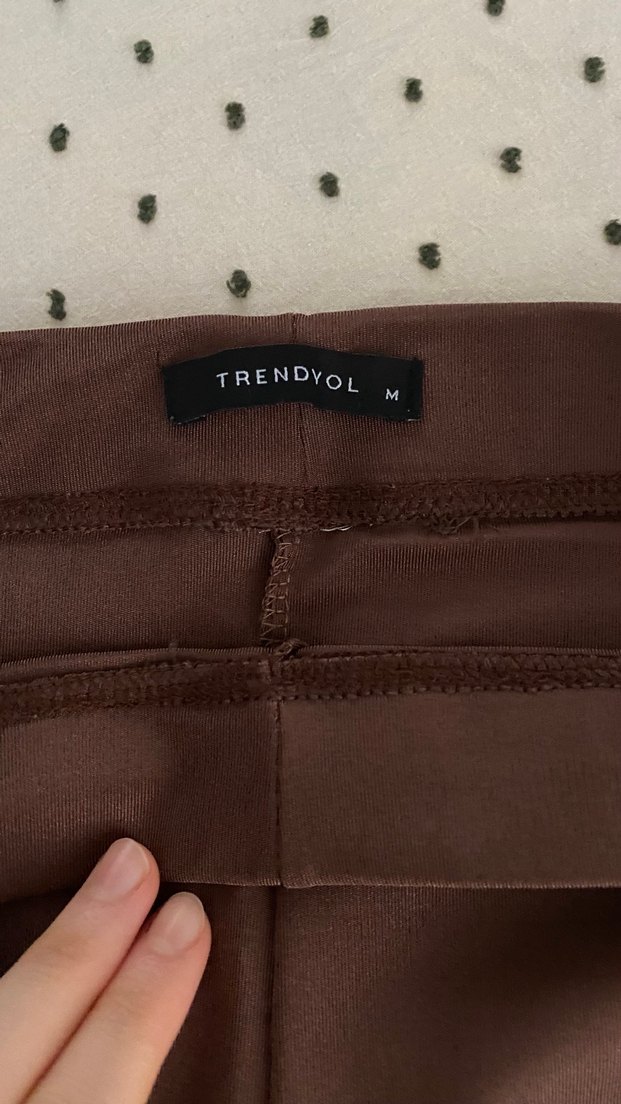 Kahverengi Midi Kadın Tayt - Görsel 5