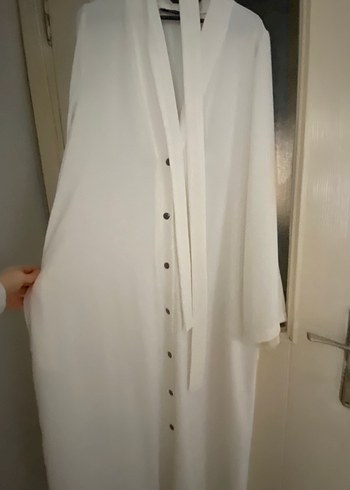 Beyaz abaya - Görsel 5