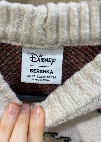 Gri Nakışlı Örme Kadın Kazak - Görsel 6