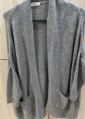 Gri Triko Kadın Hırka - Görsel 10