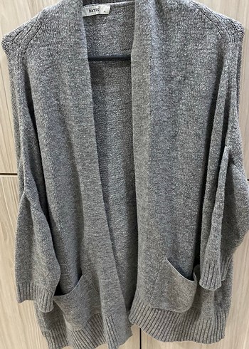 Gri Triko Kadın Hırka - Görsel 7