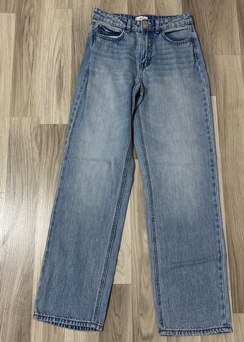 Bej Midi Regular Fit Kadın Denim Pantolon