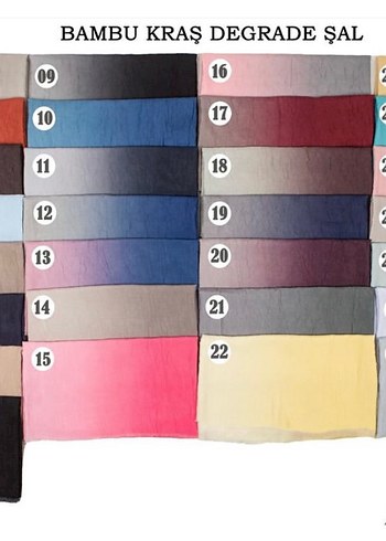 Diğer Bambu kraş degrade Şal