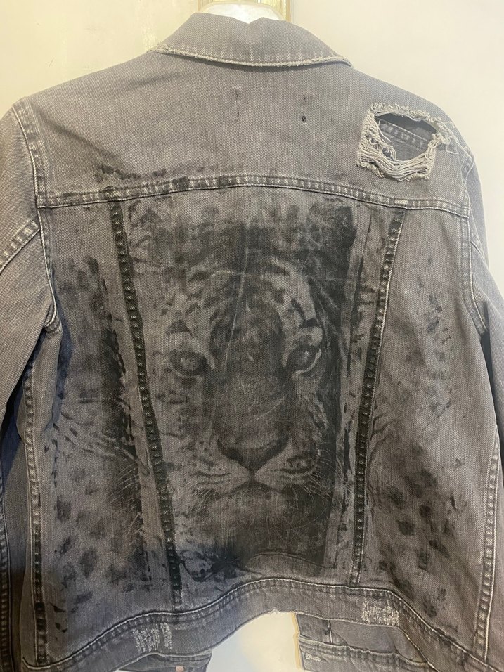 Gri Düğmeli Kadın Denim Ceket mango - Görsel 5