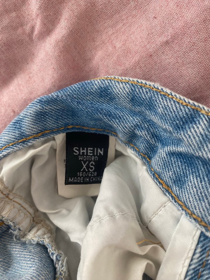 Pastel Mavi Bağcıklı Bol Kesim Kadın Kot Pantolon - Görsel 3