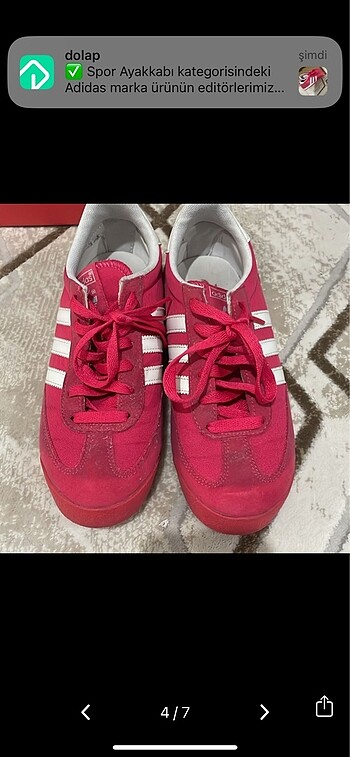 38 Beden adidas spor ayakkabı