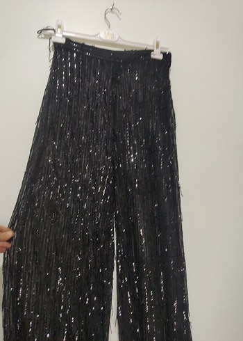 Püsküllü Siyah Kadın Uzun Kollu Tulum - Görsel 3