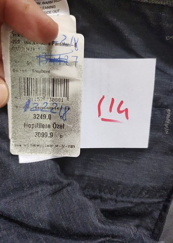 Gri Erkek Ofis Pantolonu Regular Fit - Görsel 6