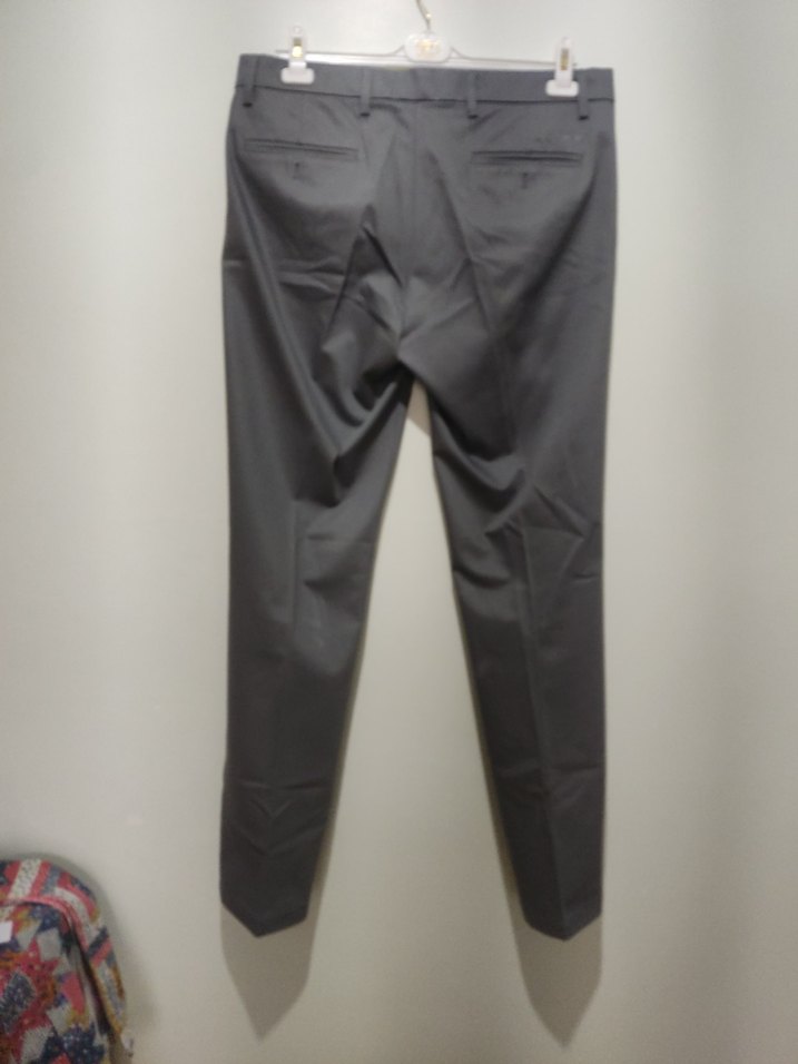 Gri Erkek Ofis Pantolonu Regular Fit - Görsel 4