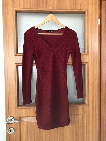 Mango bordo elbise