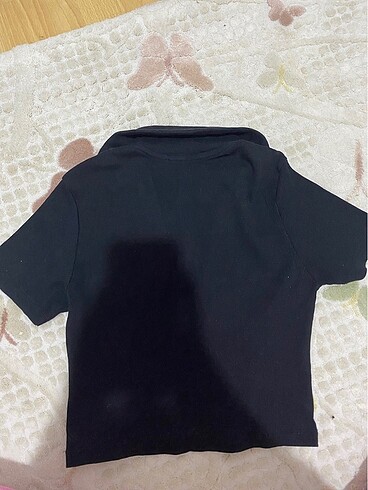 m Beden siyah Renk siyah polo yaka crop