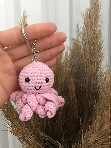 Ahtapot anahtarlık çanta süsü - Görsel 2