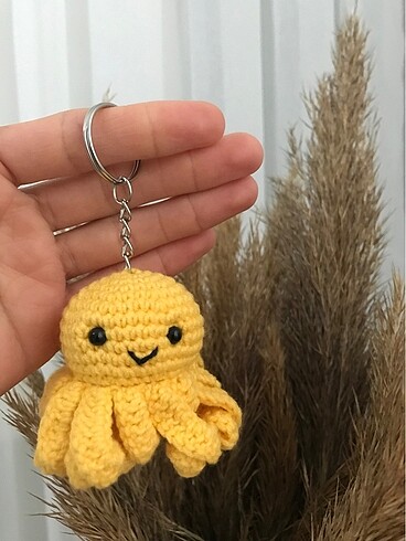 Ahtapot anahtarlık çanta süsü - Görsel 4