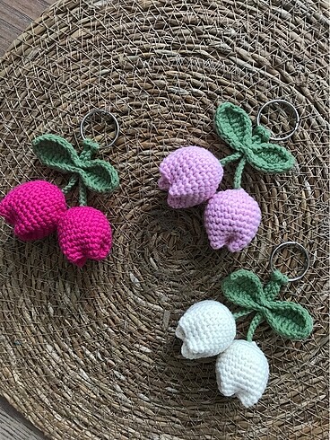 Anahtarlık örgü laleler - Görsel 2