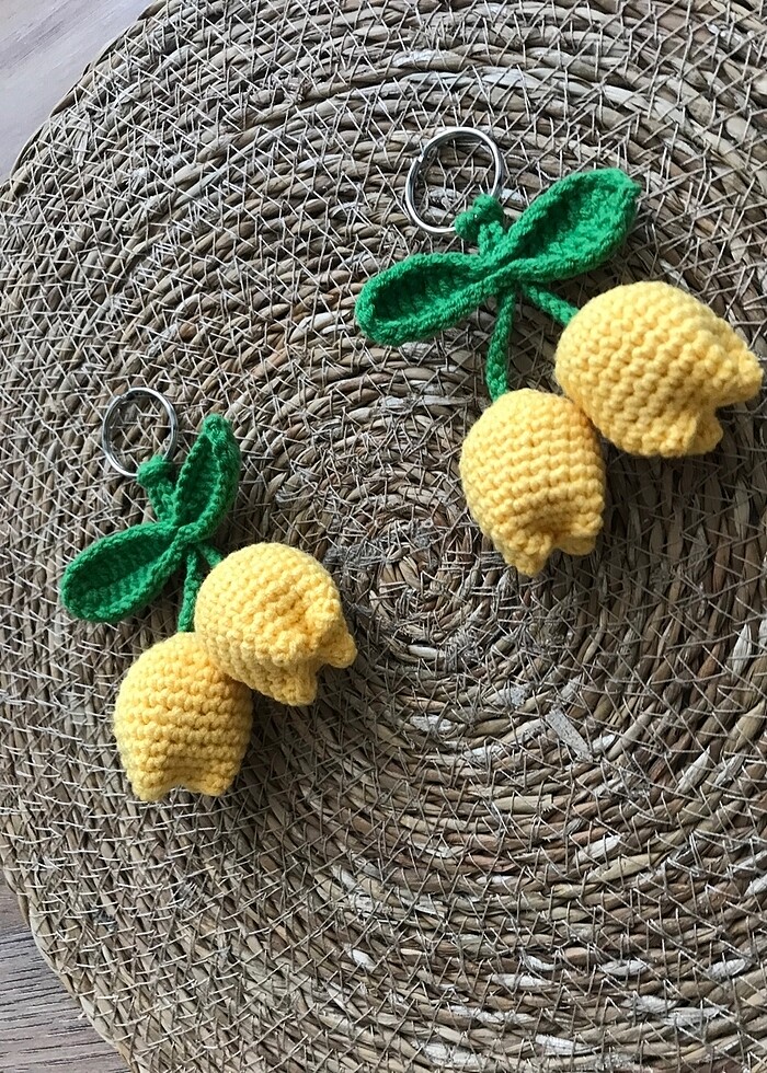 Anahtarlık örgü laleler - Görsel 3