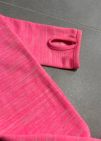 Fermuarlı Pembe Kadın Sweatshirt - Görsel 3